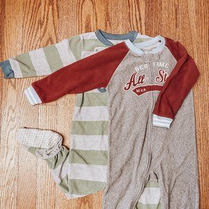 Carters Boys 24 Month Fleece Sleeper -2 Piece Pack
